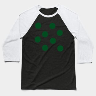 Green on Mint Polka Dots Baseball T-Shirt